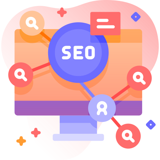Informative graphic explaining SEO strategies offered by top marketing services to improve search rankings and online visibility.