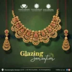 Luxury festive jewellery visual by Divya Laxmi Jeweller, featured in award-winning digital marketing projects for emotional festive campaign impact.