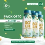 Promotional offer visual for Earth Based plant-based products, featuring 10% off with MYLK10 in a healthy lifestyle campaign.