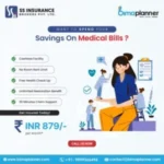 Thought-provoking creative highlighting how medical bills can drain savings without the right health insurance plan in place.