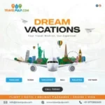 3D airplane creative for Travel Pulp, featured in performance marketing projects to symbolize global connectivity and immersive travel branding.