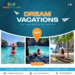 Dream vacation campaign for Travel Pulp, part of successful campaigns by B3 Advertising Agency tailored for travel audience appeal.